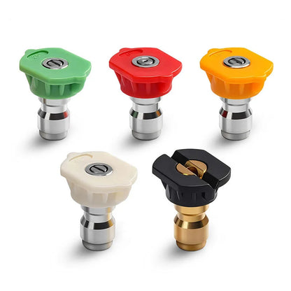 Ensemble de nettoyeur haute pression - 300 bars, multi-usages, canon à mousse 1 L, 5 buses, connexion M22 - 14, connexion rapide 1/4